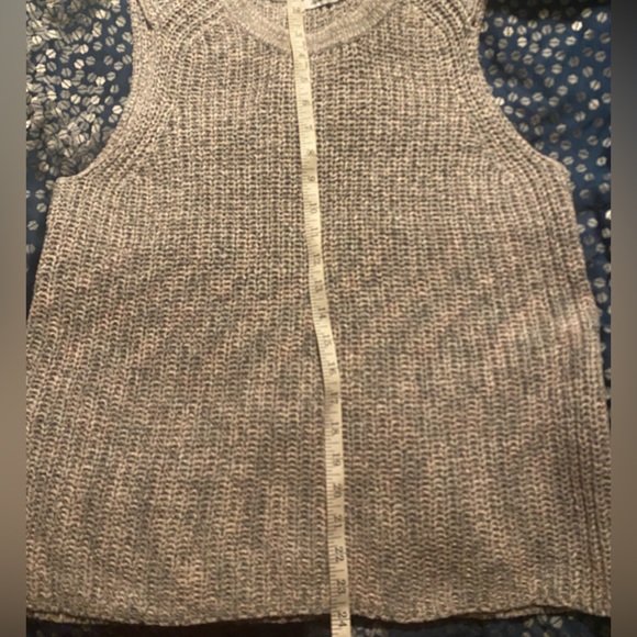 Reitmans Grey with Pink/Black Accents Knit Tank Top/Sweater Vest Size L - Picture 11 of 11